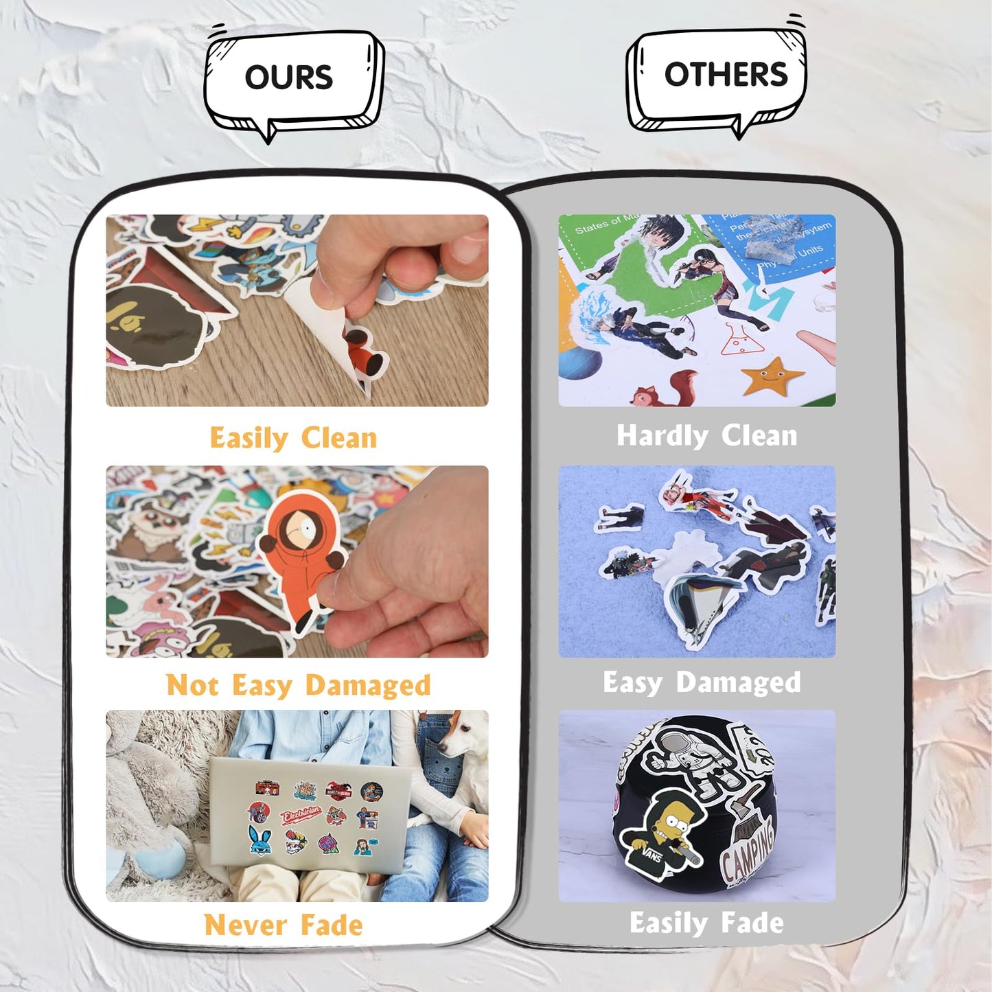 Arme Stickers Pack 400 PCS – Cool Vinyl Stickers for Laptops, Water Bottles, and More