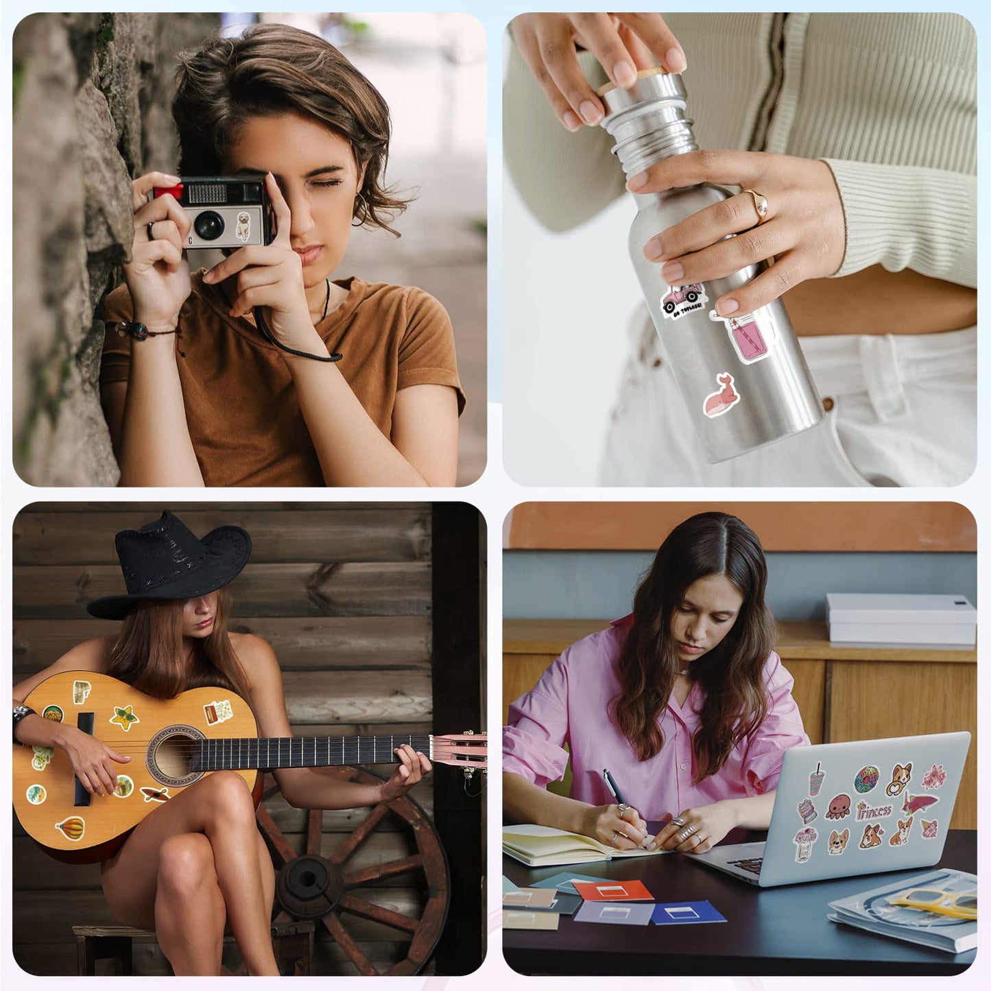 Arme 400-PCS Cute Vinyl Sticker Pack – Waterproof for Water Bottles, Laptops, Notebooks