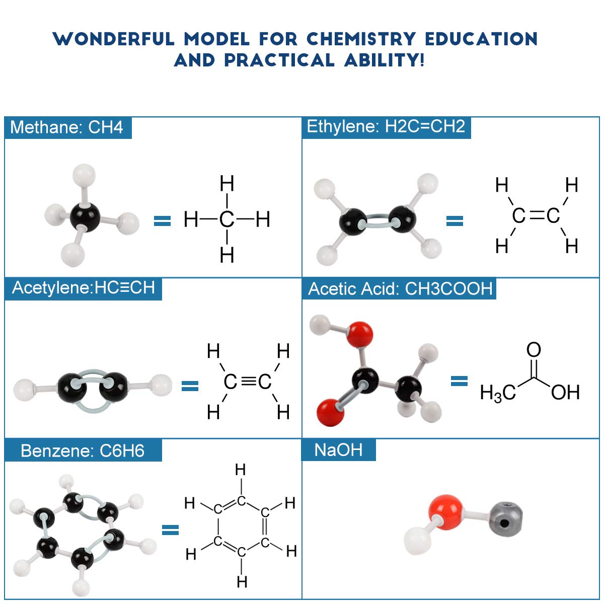Armyte Organic Chemistry Model Kit (307 PCS) – 3D Molecule Models for Teachers and Students