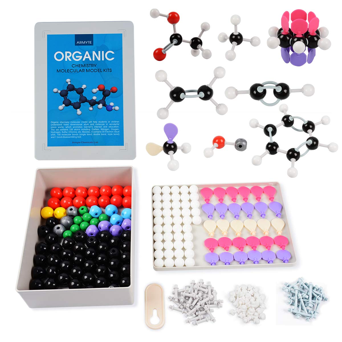 Armyte Organic Chemistry Model Kit (307 PCS) – 3D Molecule Models for Teachers and Students