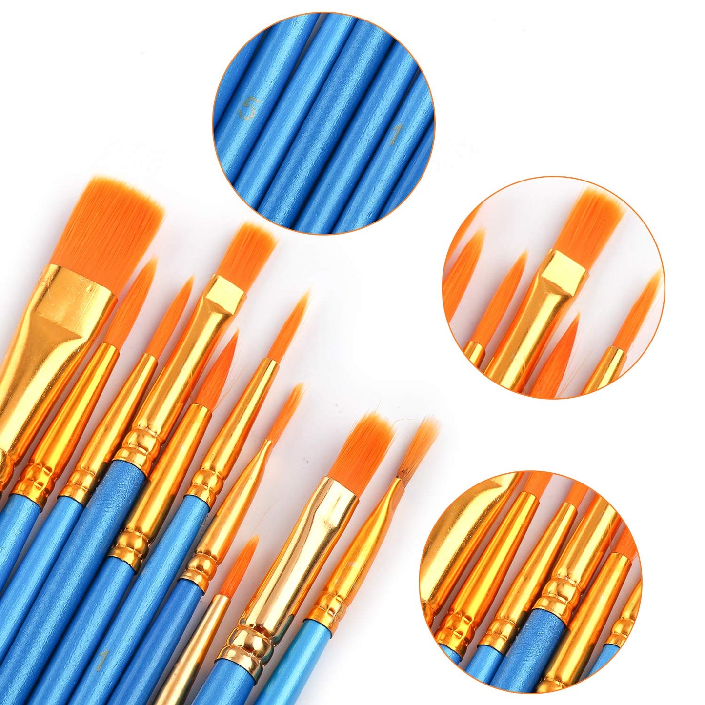 AROIC Watercolor Paint Set - 36 Colors, 10 Brushes, Non-Toxic & Washable