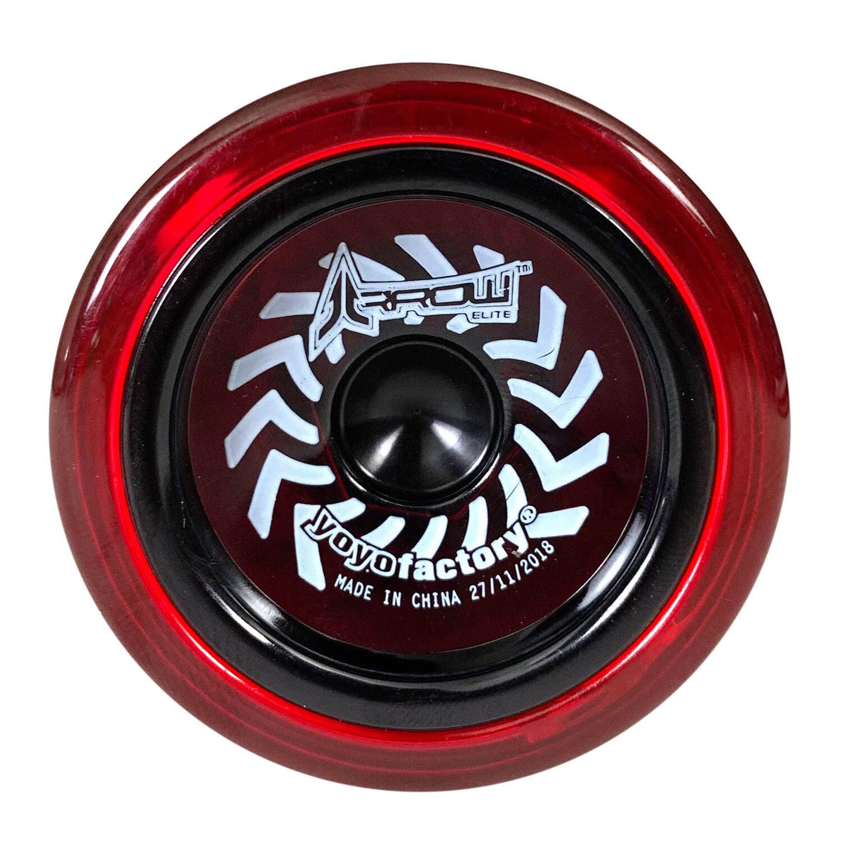Arrow YoYo - Red with Black Cap | YOYO FACTORY