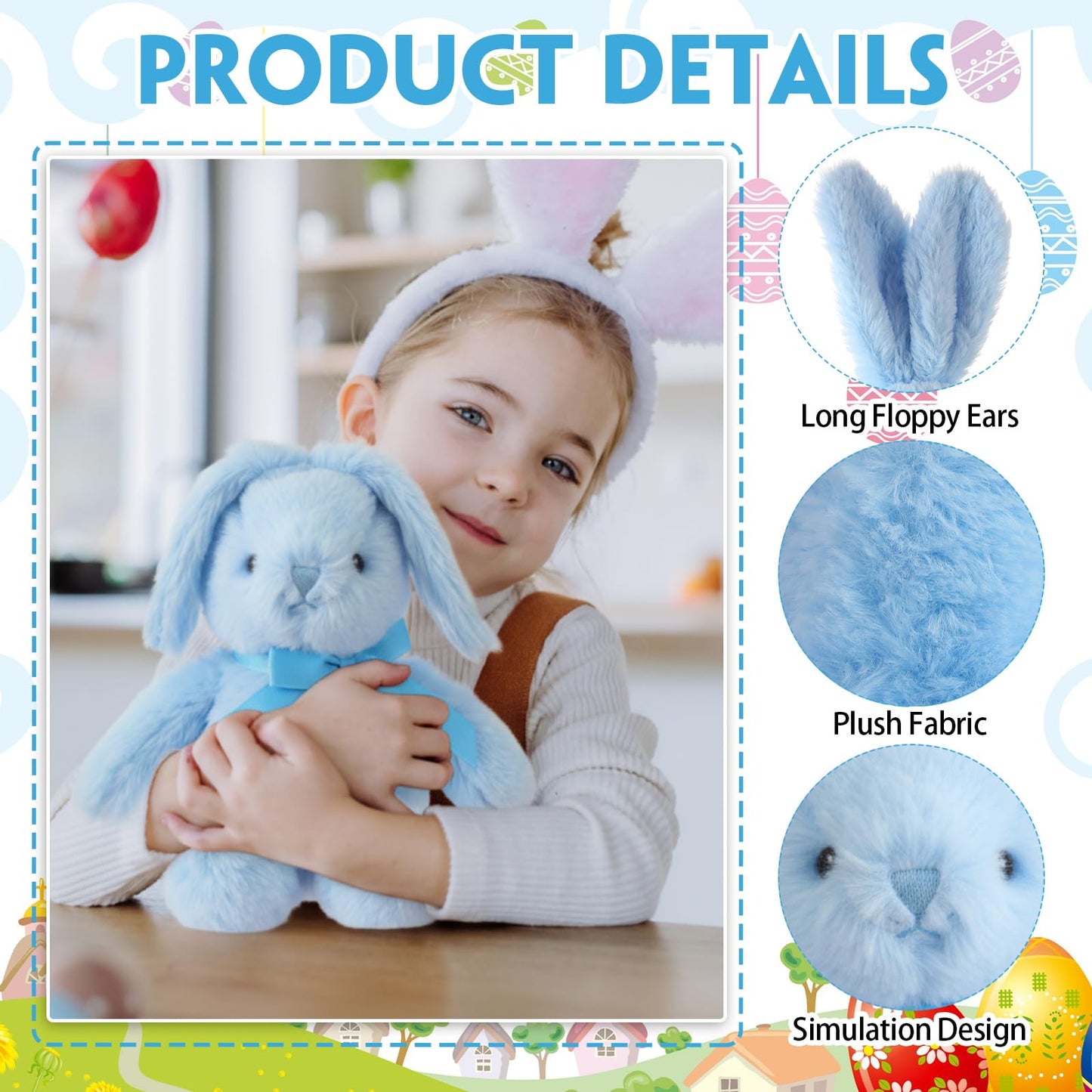Arrowbash 24-Pack 12-Inch Plush Easter Bunnies – Soft Stuffed Toys for Gifts, Decor and Party Fun
