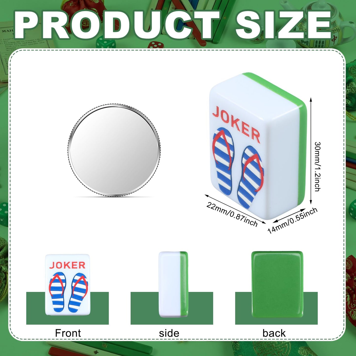 Arrowbash 160-Piece American Mahjong Set — Summer Theme, Hand-Engraved Tiles