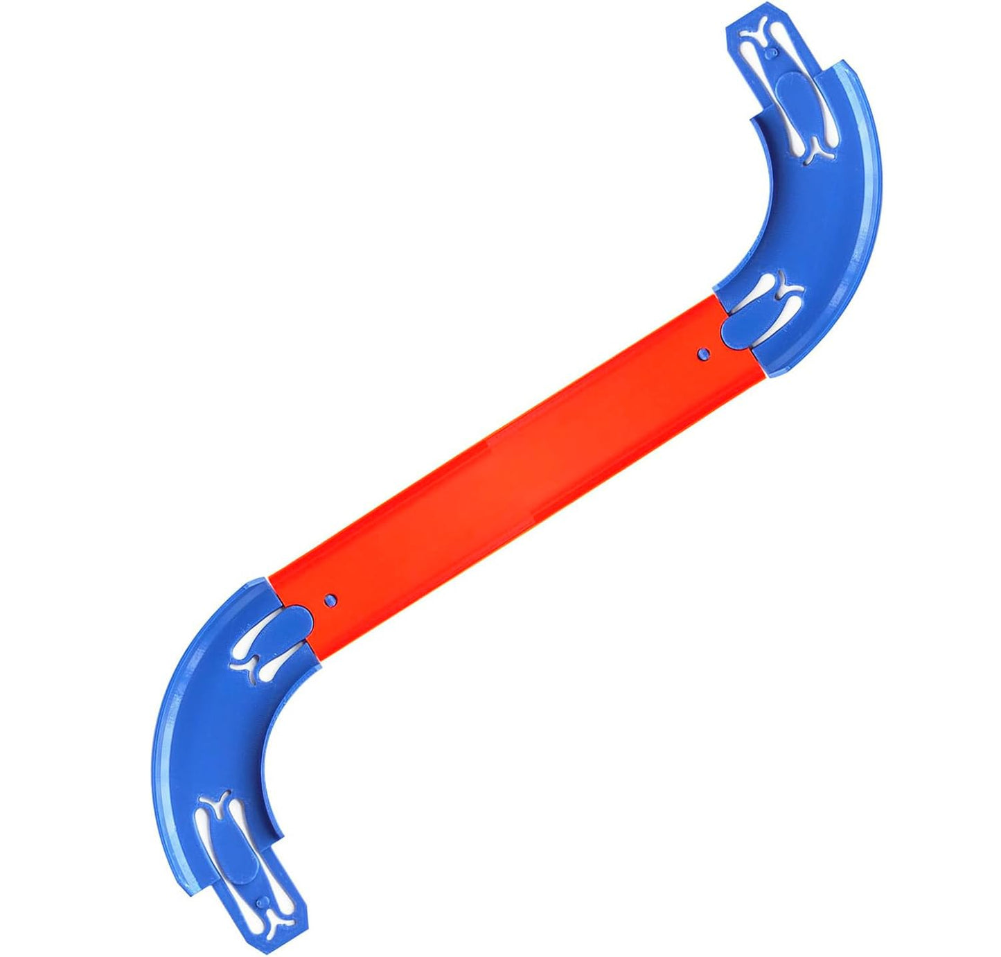 ARSUNOVO Racetrack Connectors for Hot Wheels – 90-Degree Banked Turn, 4 Pack (Blue)