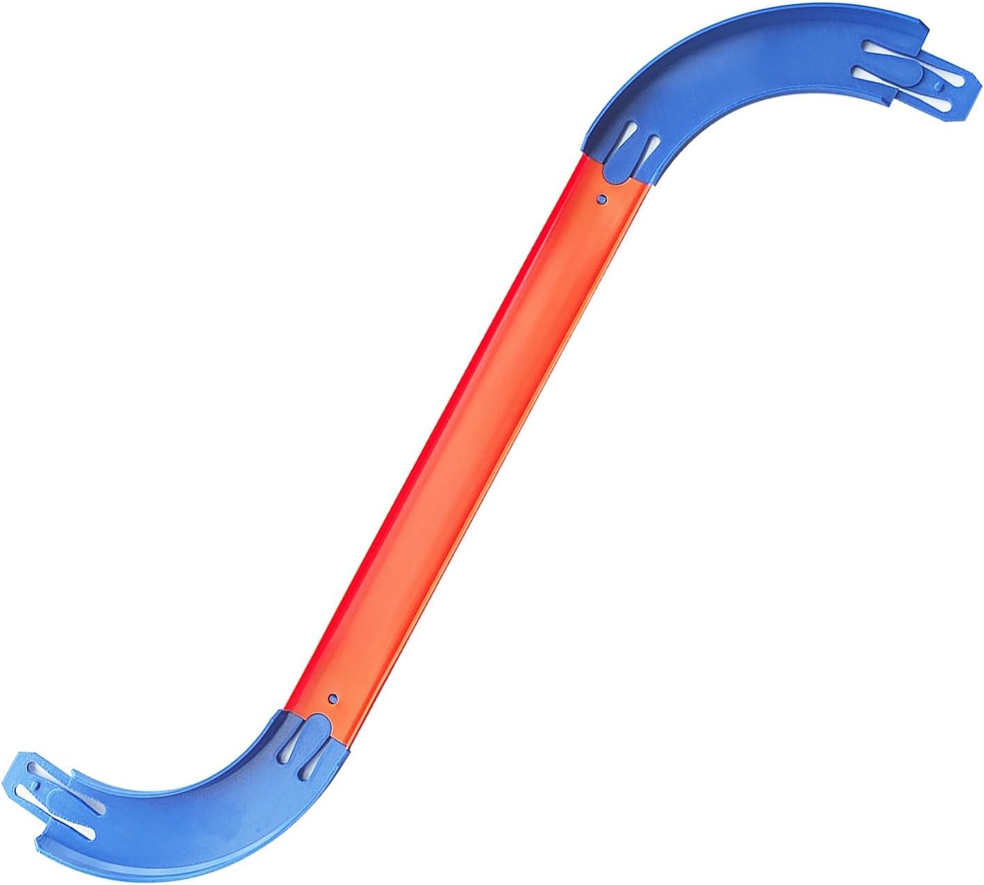 ARSUNOVO Racetrack Connectors – Hot Wheels Compatible 90° Banked Turn, Upgrade Edition, 10 Packs (Blue)
