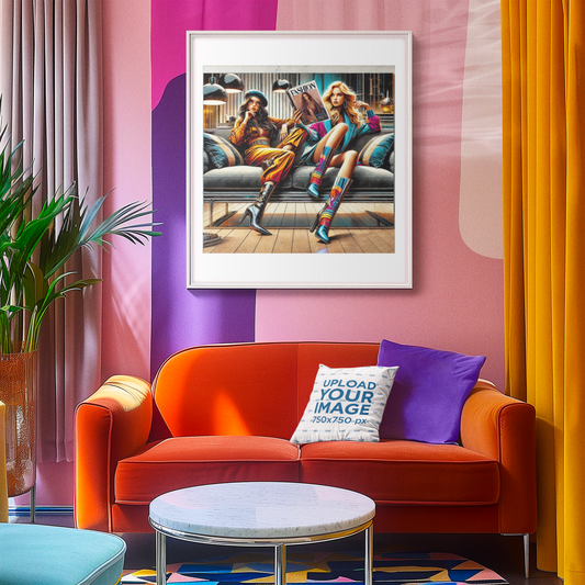 Fashion Lounge Wall Art – High Heel & Magazine Print