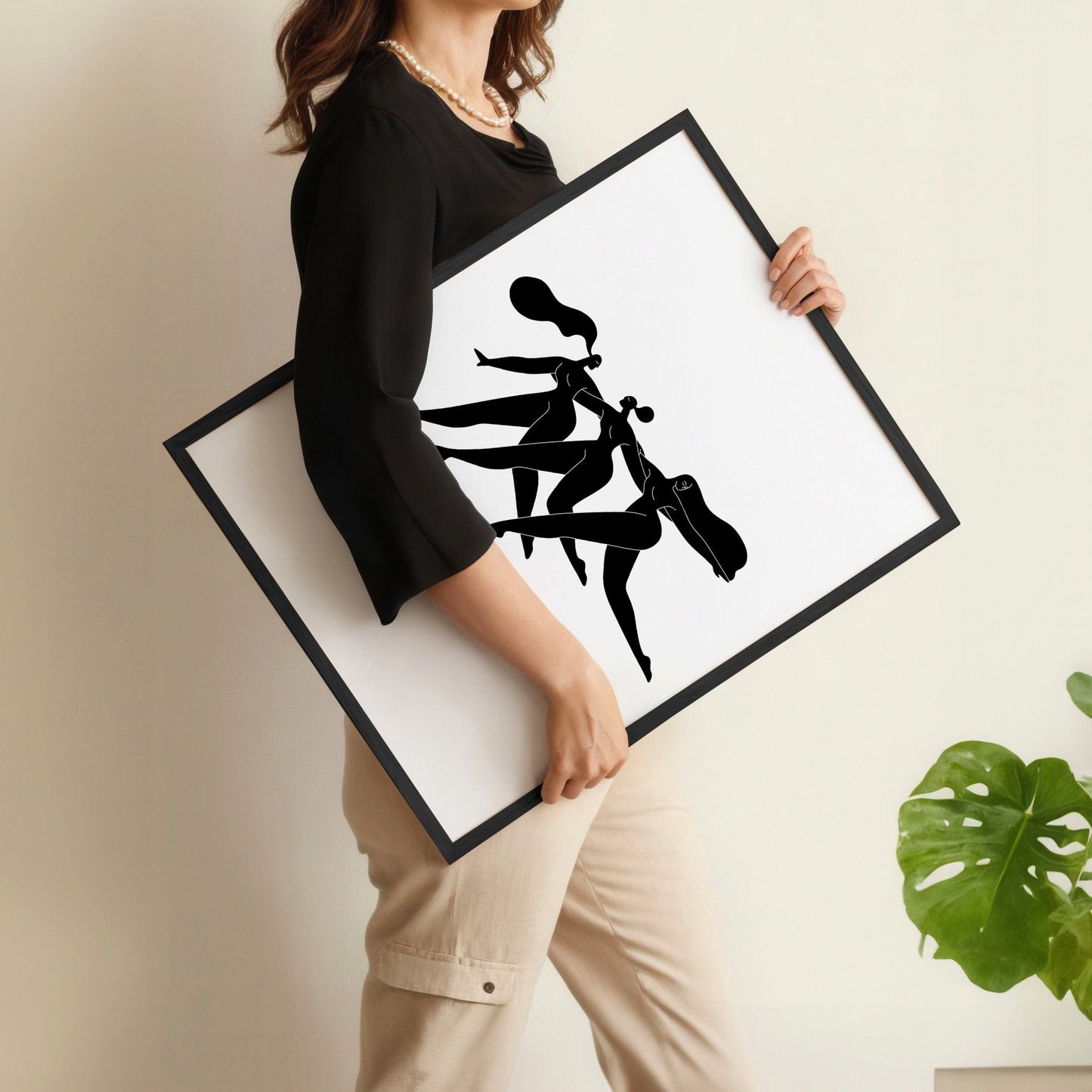 Art For Hallway | Set of 2 Boho Women Wall art Prints