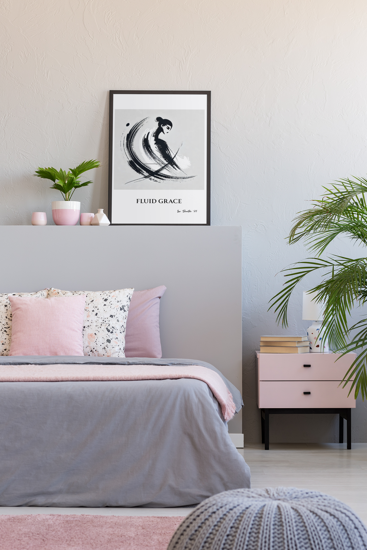 Minimalist Ink Brush Wall Art Print