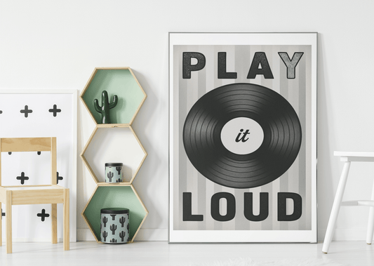 Vinyl Record Wall Art - Play It Loud
