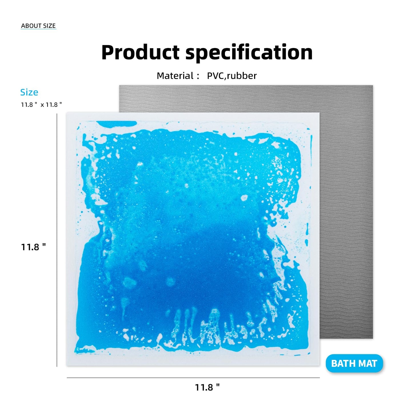 Art3d Liquid Sensory Floor Tiles – 30x30 cm Playroom (4 Tiles)