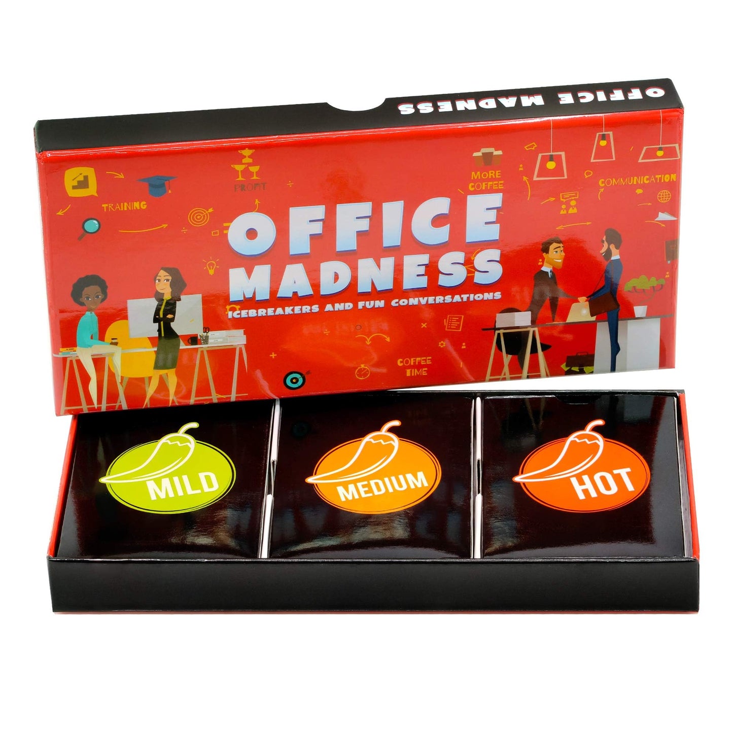 ARTAGIA Office Madness | 150 Icebreakers & 3-in-1 Team Building Card Game for Office & Retreats
