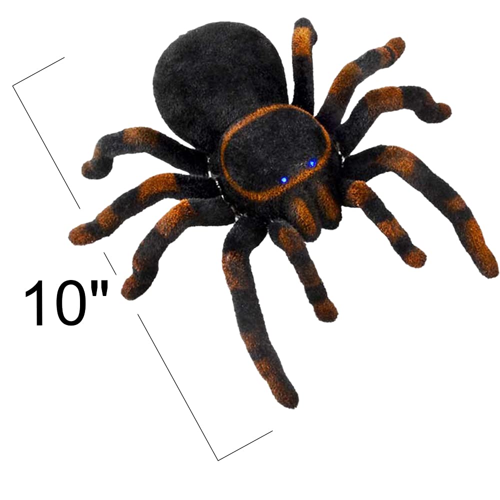 ArtCreativity Remote Control Spider – 8 Moving Legs, Light Up Eyes, Furry Tarantula Toy