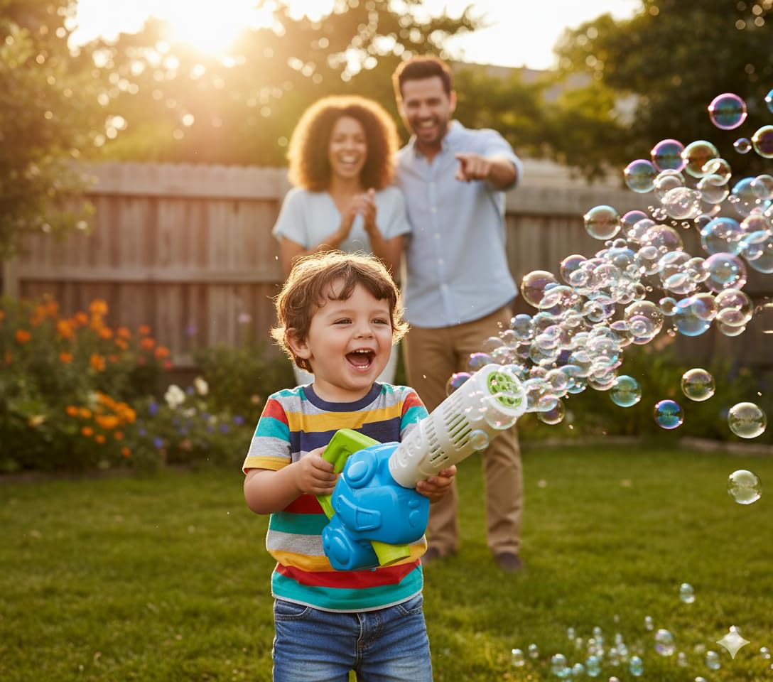 ArtCreativity Bubble Leaf Blower with 3 Refills – Outdoor Bubble Toy