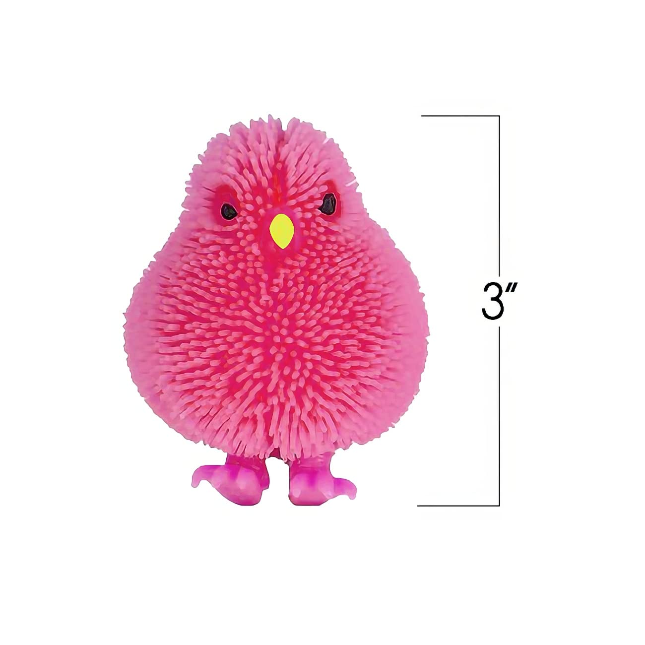 ArtCreativity 3-Inch Chicken Puffer Toys for Kids – Pack of 12 Neon Easter Chick Surprises