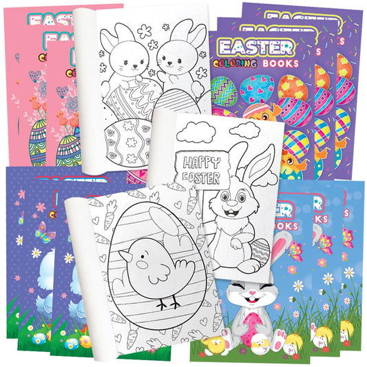 ArtCreativity 20-Pack Easter Mini Coloring Books – 5 Designs, 5" x 7"