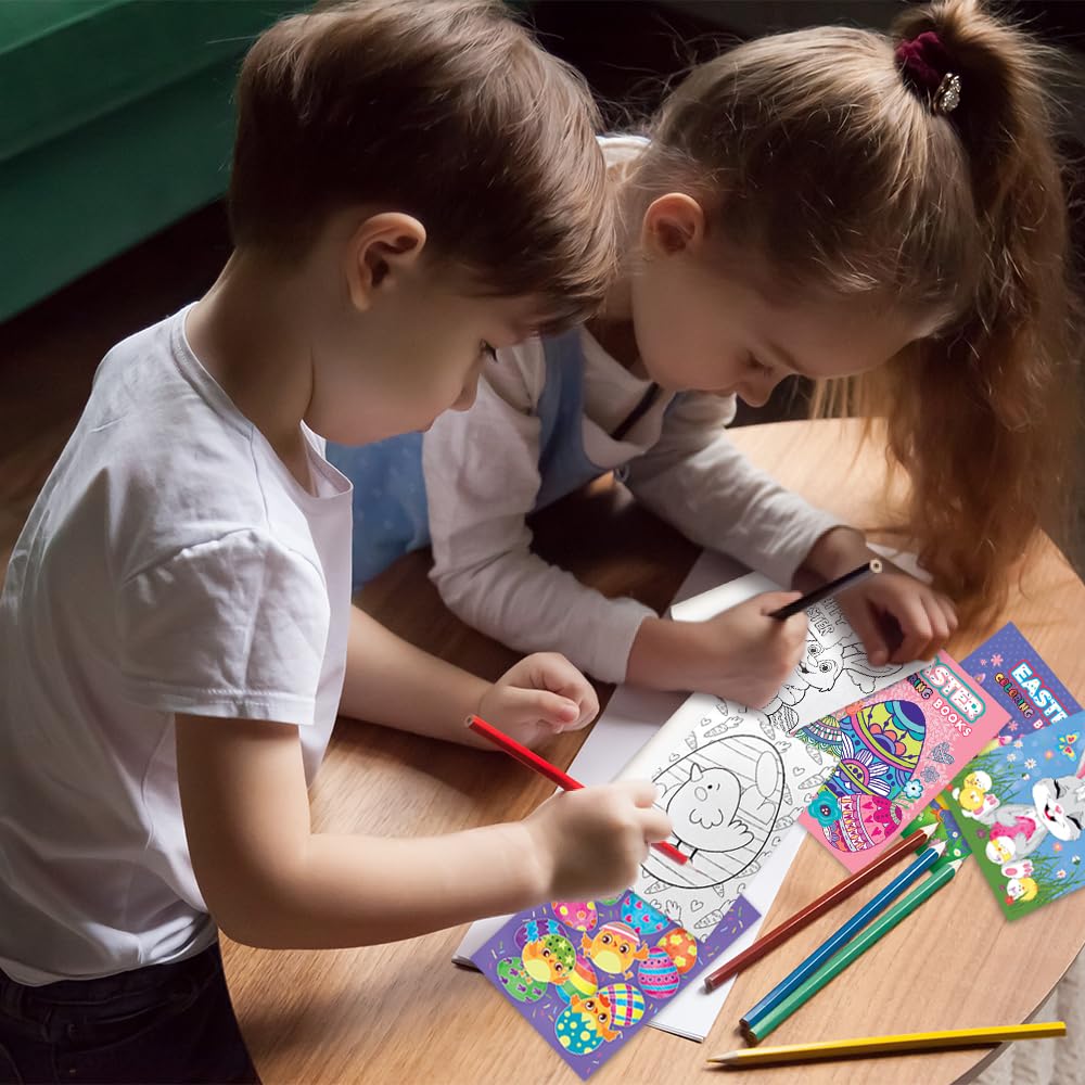 ArtCreativity 20-Pack Easter Mini Coloring Books – 5 Designs, 5" x 7"