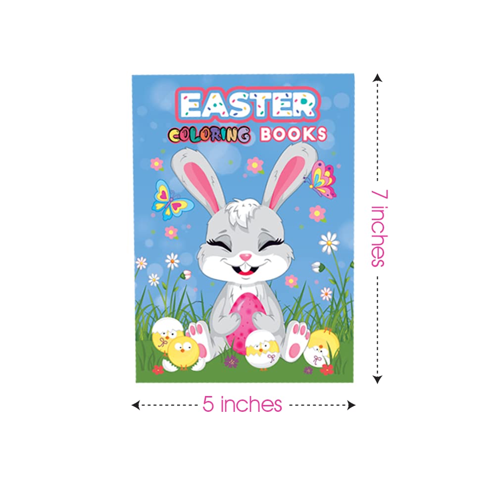 ArtCreativity 20-Pack Easter Mini Coloring Books – 5 Designs, 5" x 7"
