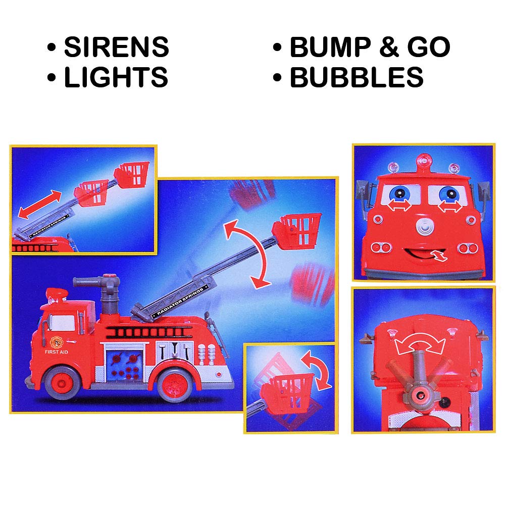ArtCreativity Fire Truck Bubble Machine Toy with Lights & Siren – Gift for Kids 3-5+