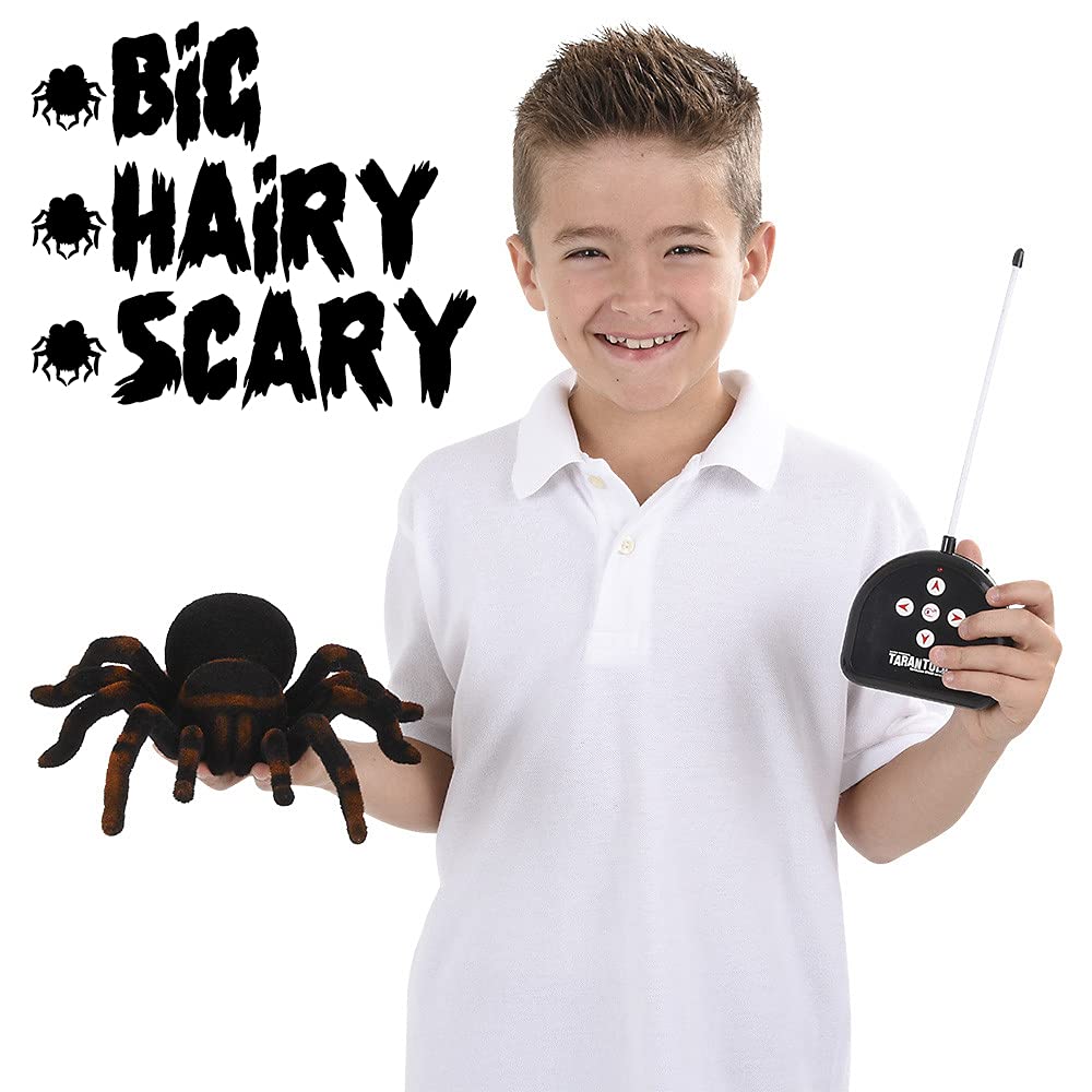 ArtCreativity Remote Control Spider – 8 Moving Legs, Light Up Eyes, Furry Tarantula Toy
