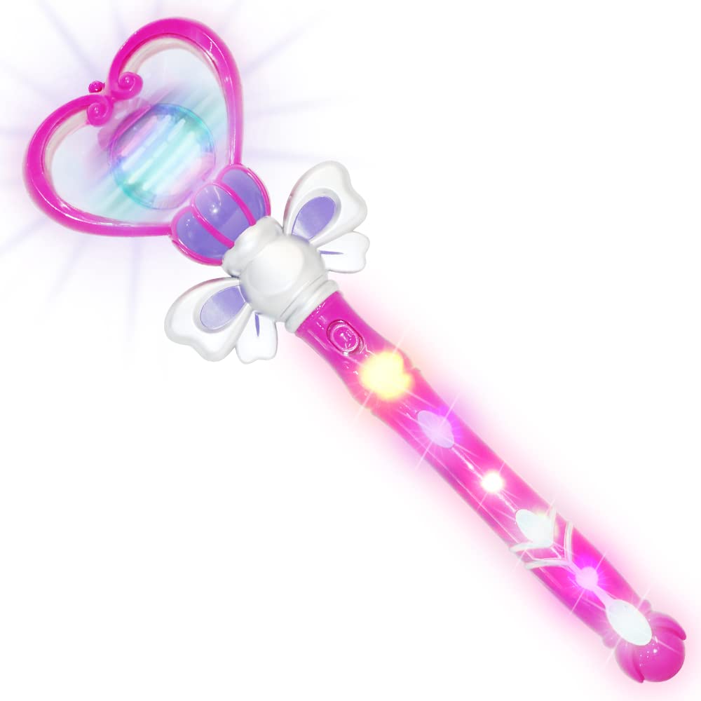 ArtCreativity Light Up Heart Wand – 13.5-Inch Purple LED Princess Toy