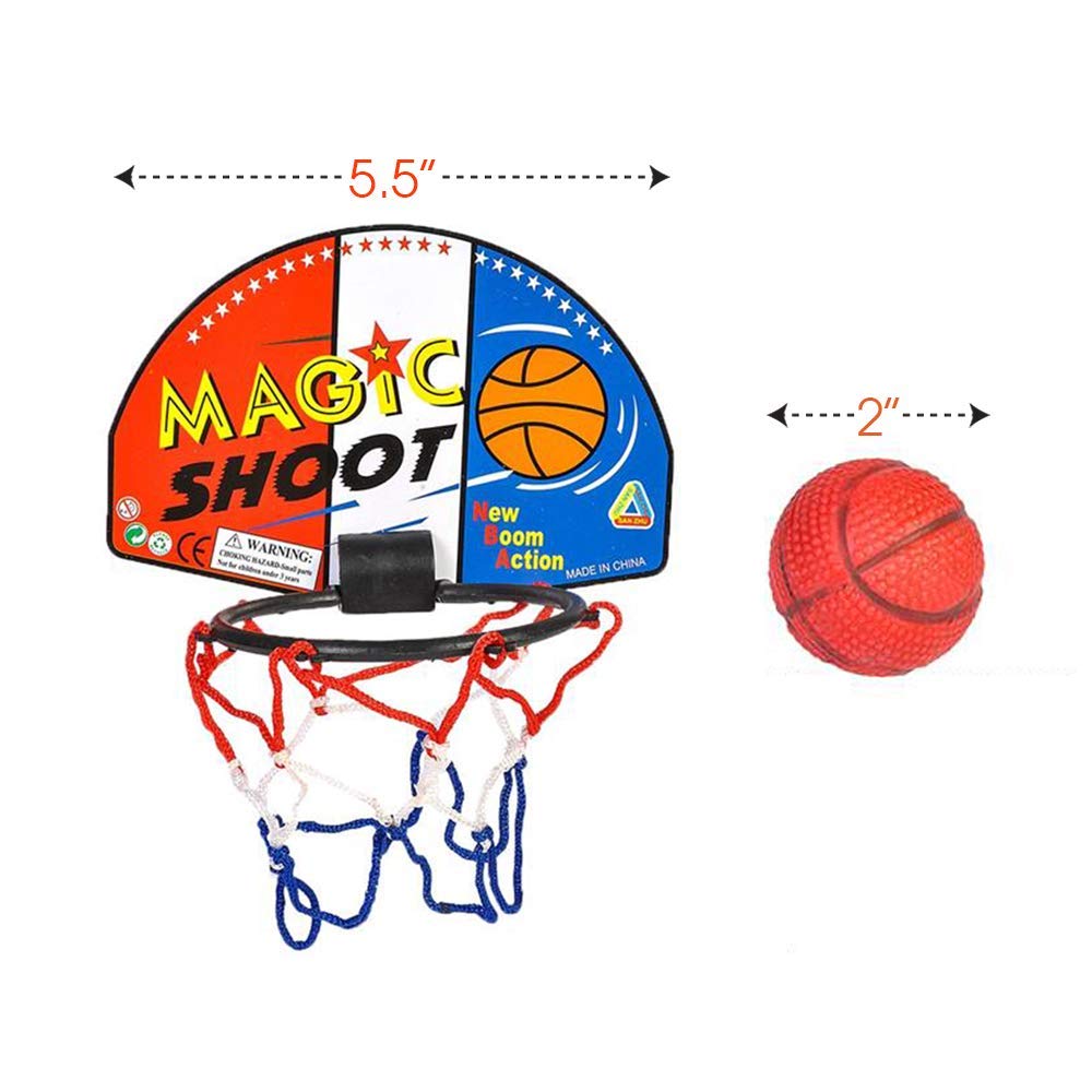 ArtCreativity Mini Basketball Game – 12 Complete Indoor Hoop Sets for Kids