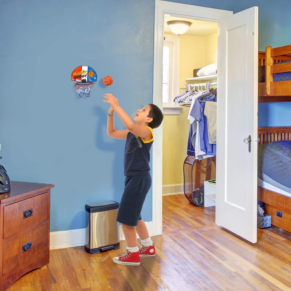 ArtCreativity Mini Basketball Game – 12 Complete Indoor Hoop Sets for Kids