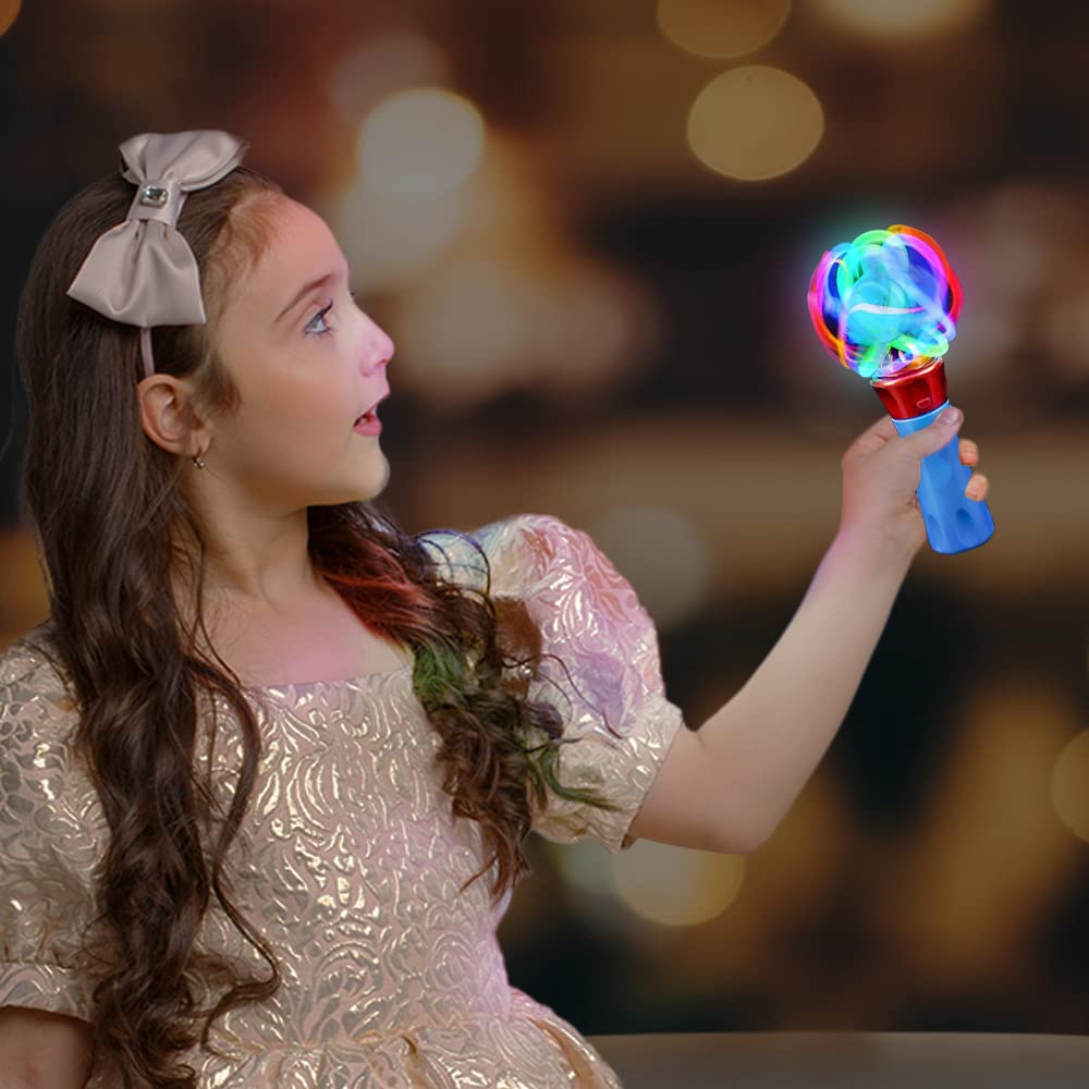 ArtCreativity Light Up Magic Ball Wand & Spinning Light Wands – LED Toy Set for Kids