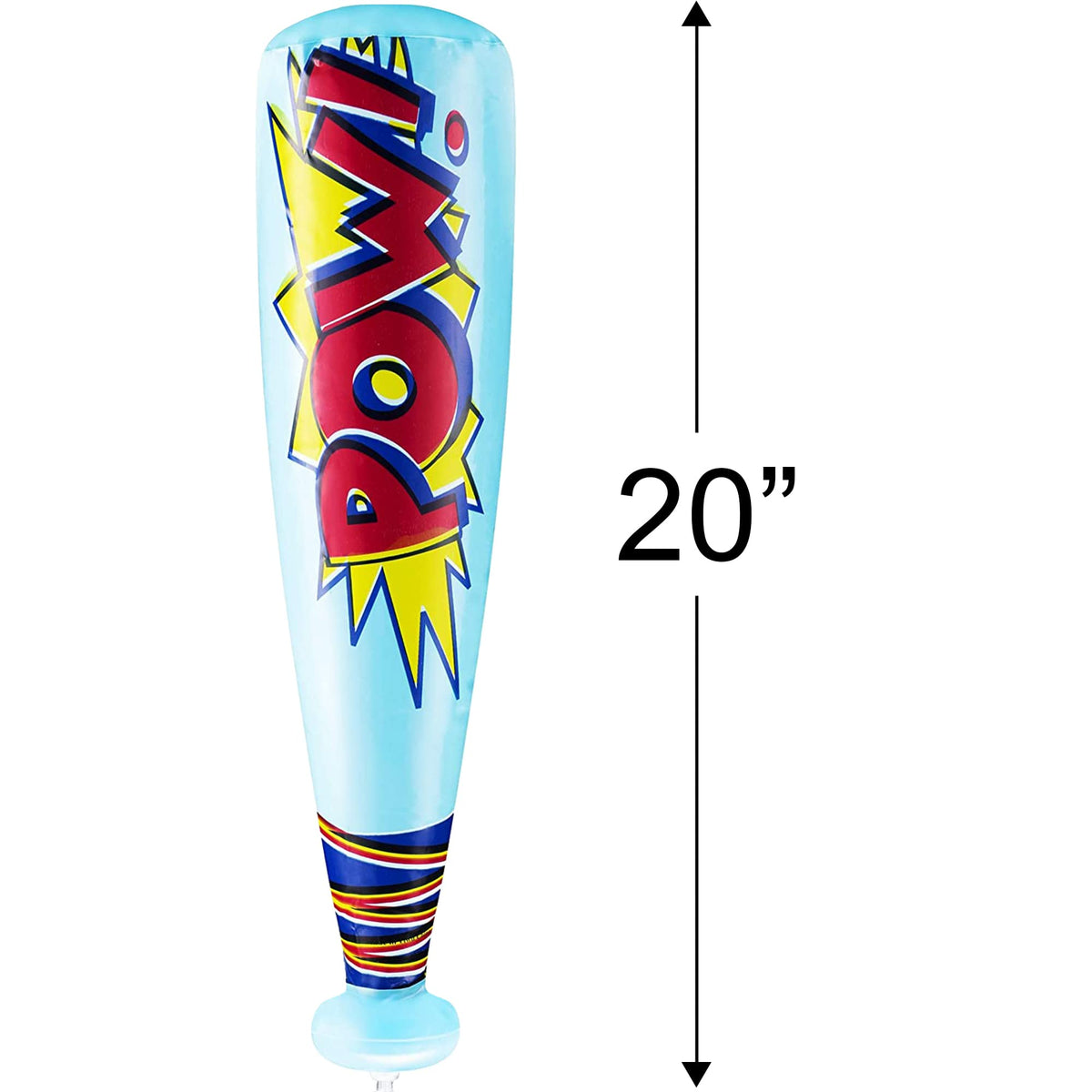 ArtCreativity Pow Inflatable Baseball Bats (12-Pack) – Party Favors, Toys