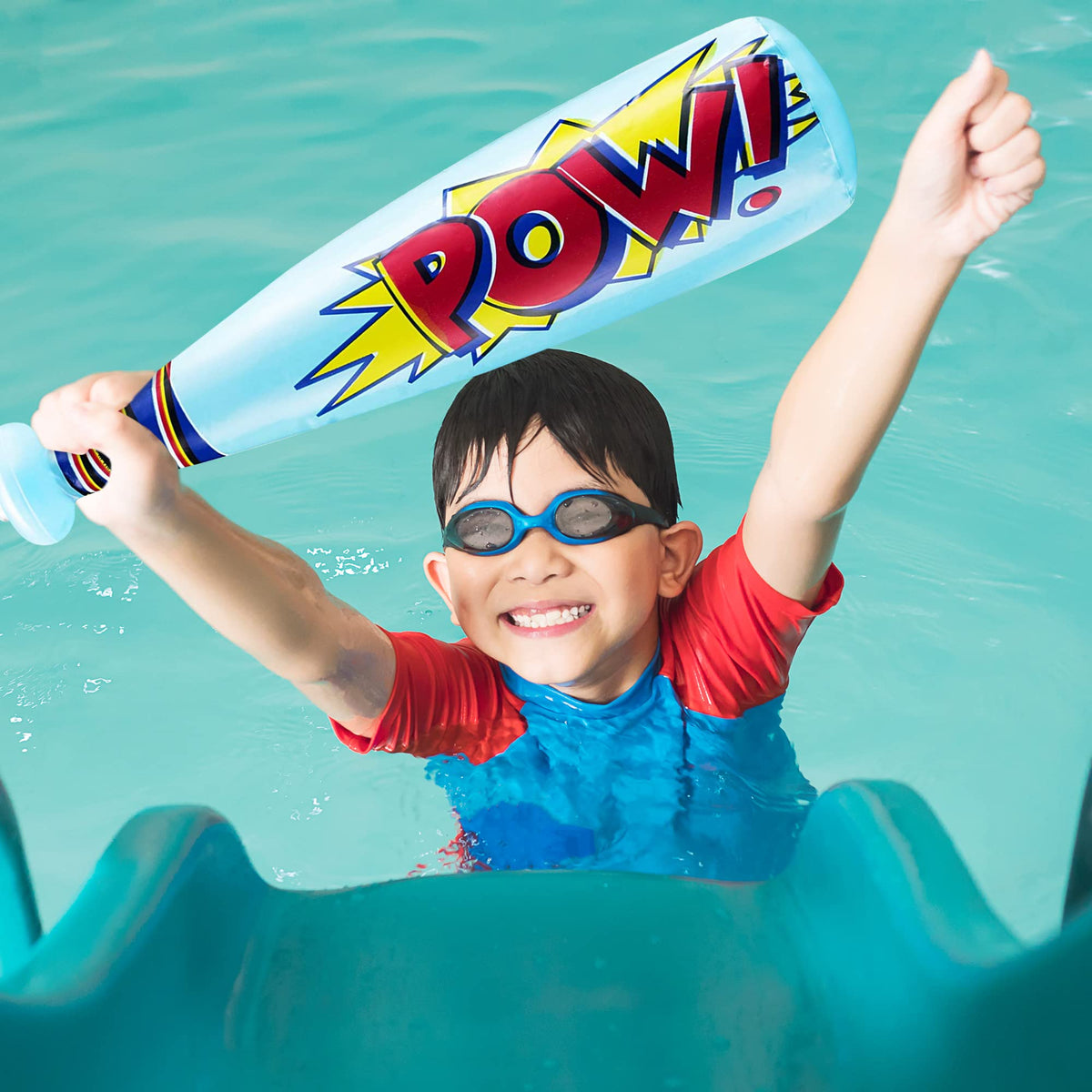 ArtCreativity Pow Inflatable Baseball Bats (12-Pack) – Party Favors, Toys