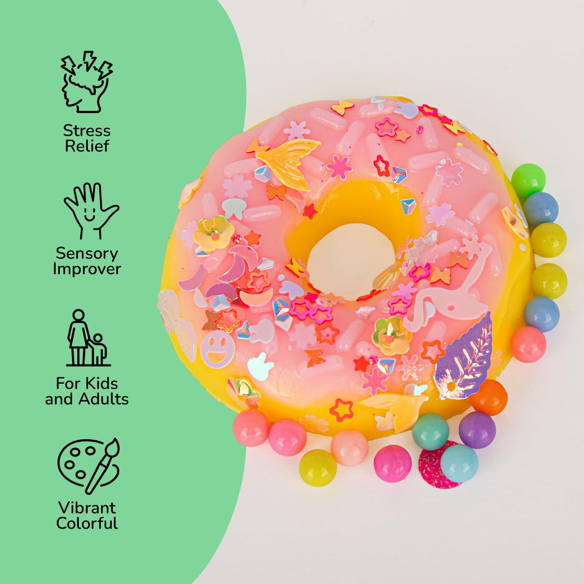 ArtCreativity Squishy Treats Fidget Toys – 4 Pack Soft Dessert Squeezies for Stress Relief & Focus