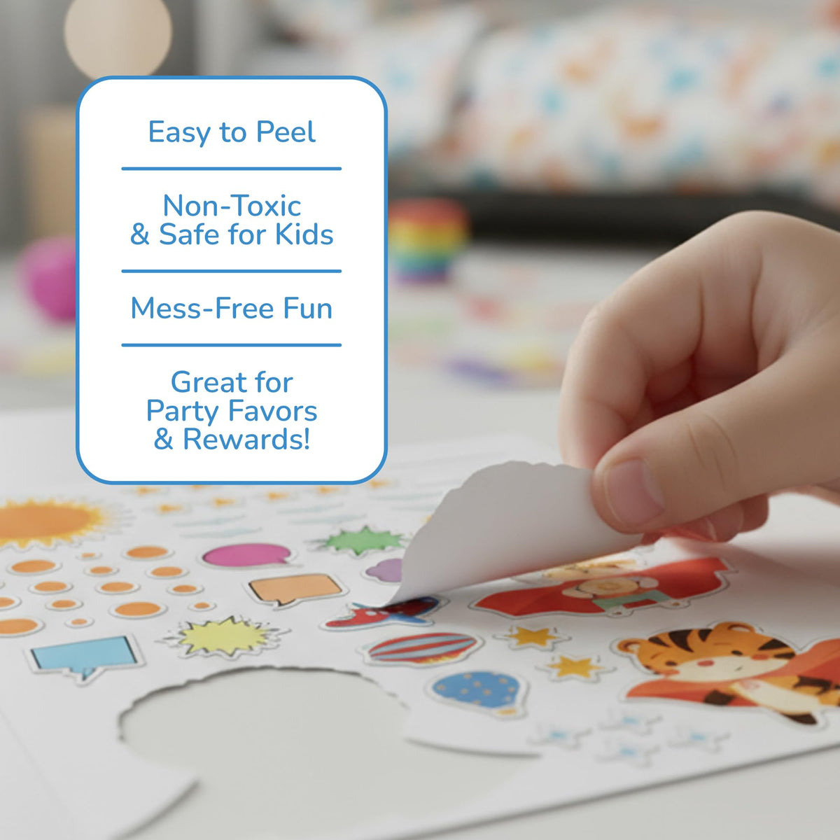 ArtCreativity Sticker Activity Book for Girls 4–8 – 600+ Stickers, 12 Scenes & Coloring Pages – Screen-Free Travel Activity