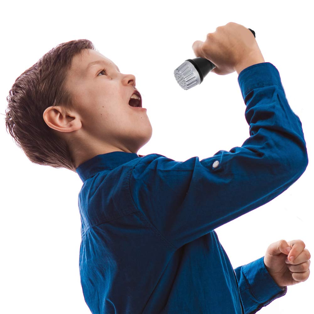 ArtCreativity 12-Pack 5.5-Inch Toy Microphones for Kids – Realistic Pretend Play Mics for Karaoke