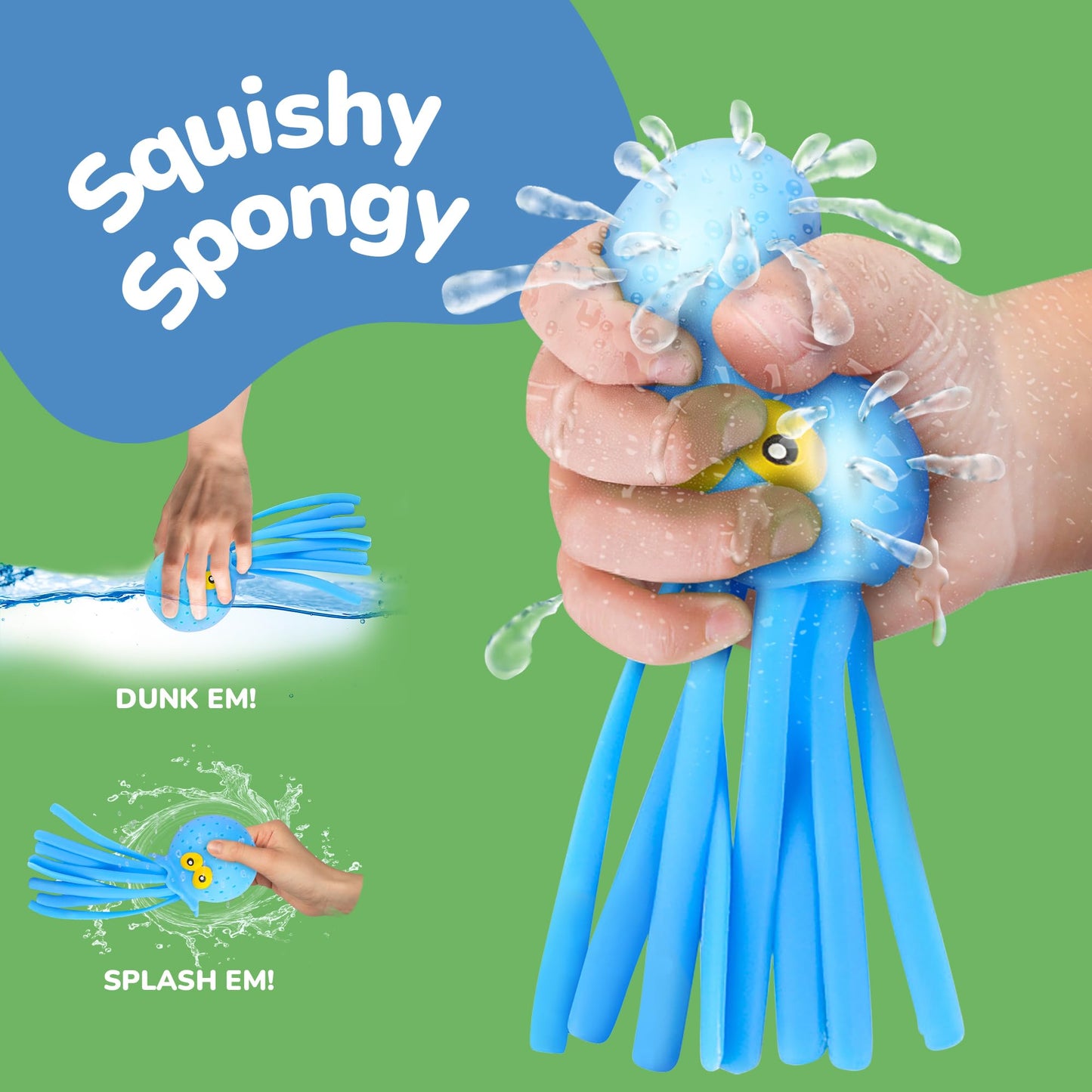 ArtCreativity Octopus Water Balls (6-Pack) – Bath & Pool Toys for Toddlers 3-5