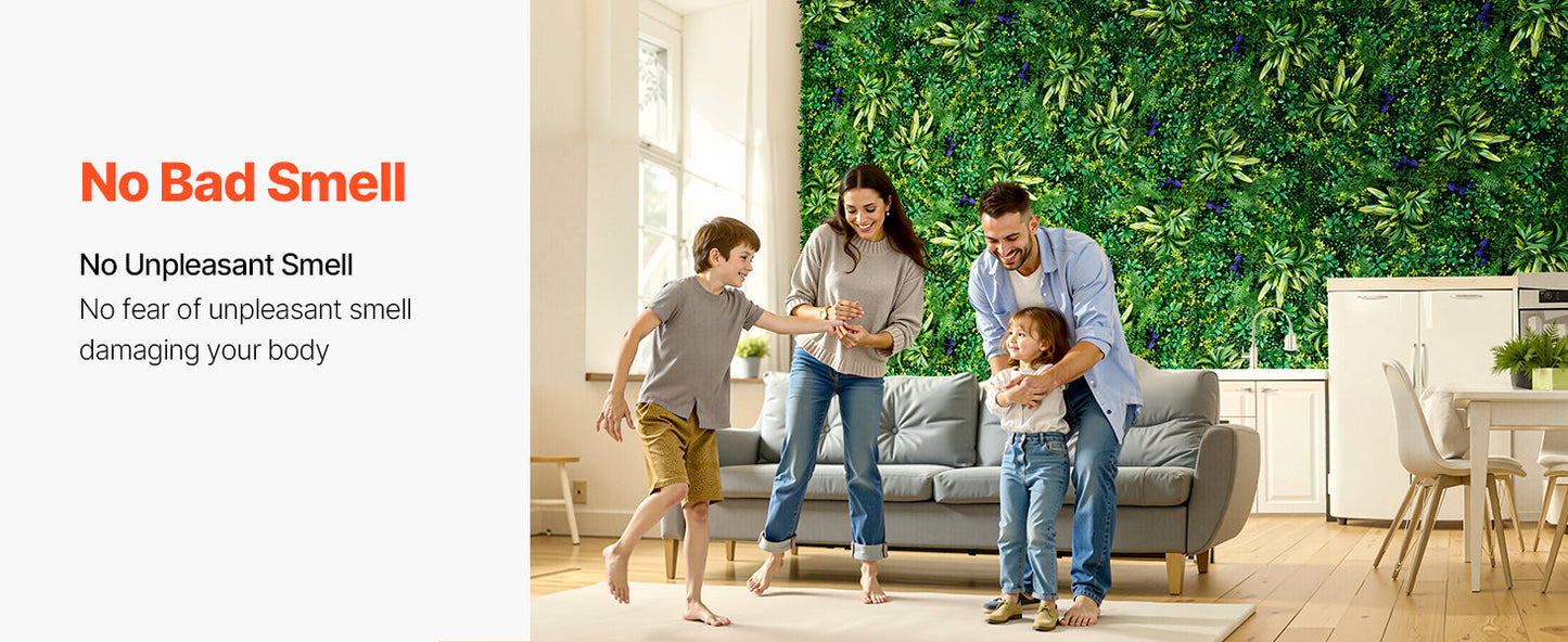 VEVOR Artificial Grass Wall Panels 3D Combination Greenery Boxwood  Panel for Privacy Backdrop Wall Hedge Screen for Garden
