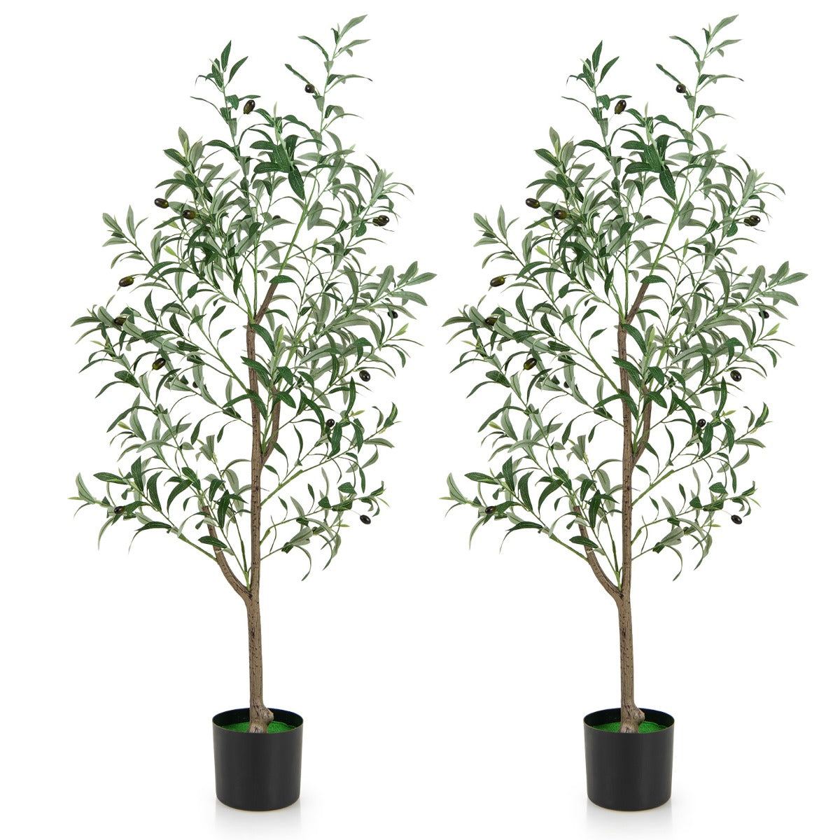 130cm Tall Artificial Olive Tree with Realistic Fruits-1 Pack