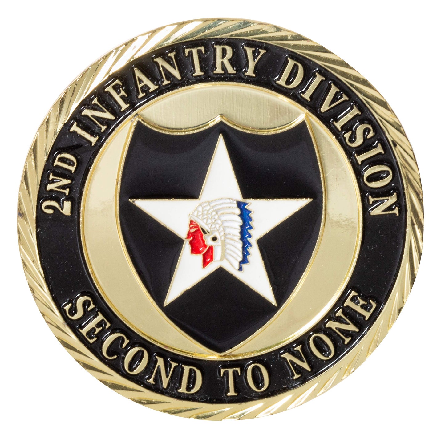 Artisan Owl United States Army 2nd Infantry – Second to None Challenge Coin