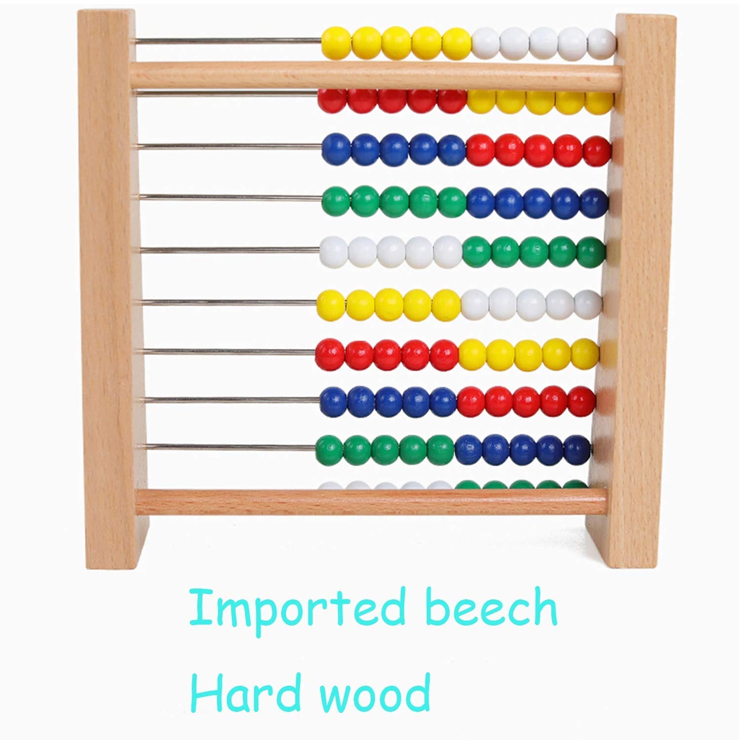 Artist Unknown Abacus for Kids | Classic Wooden Bead Abacus for Early Math