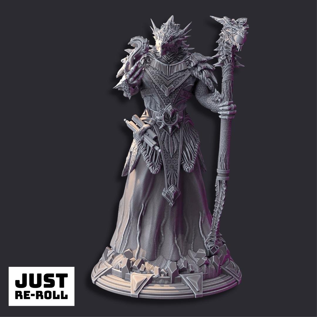 Artizak The Unruly Dragon - 3D Printed Sorcerer Character Miniature