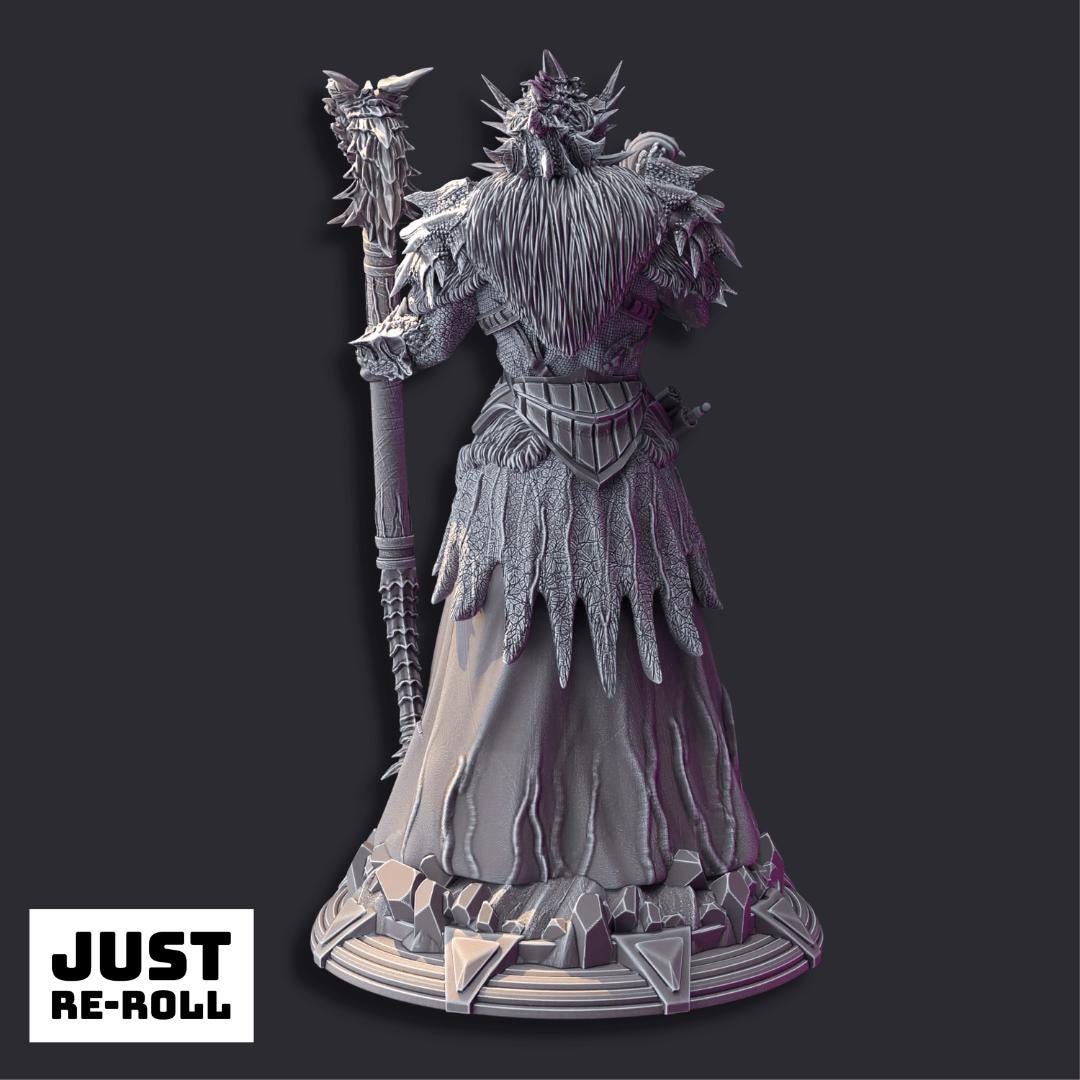 Artizak The Unruly Dragon - 3D Printed Sorcerer Character Miniature