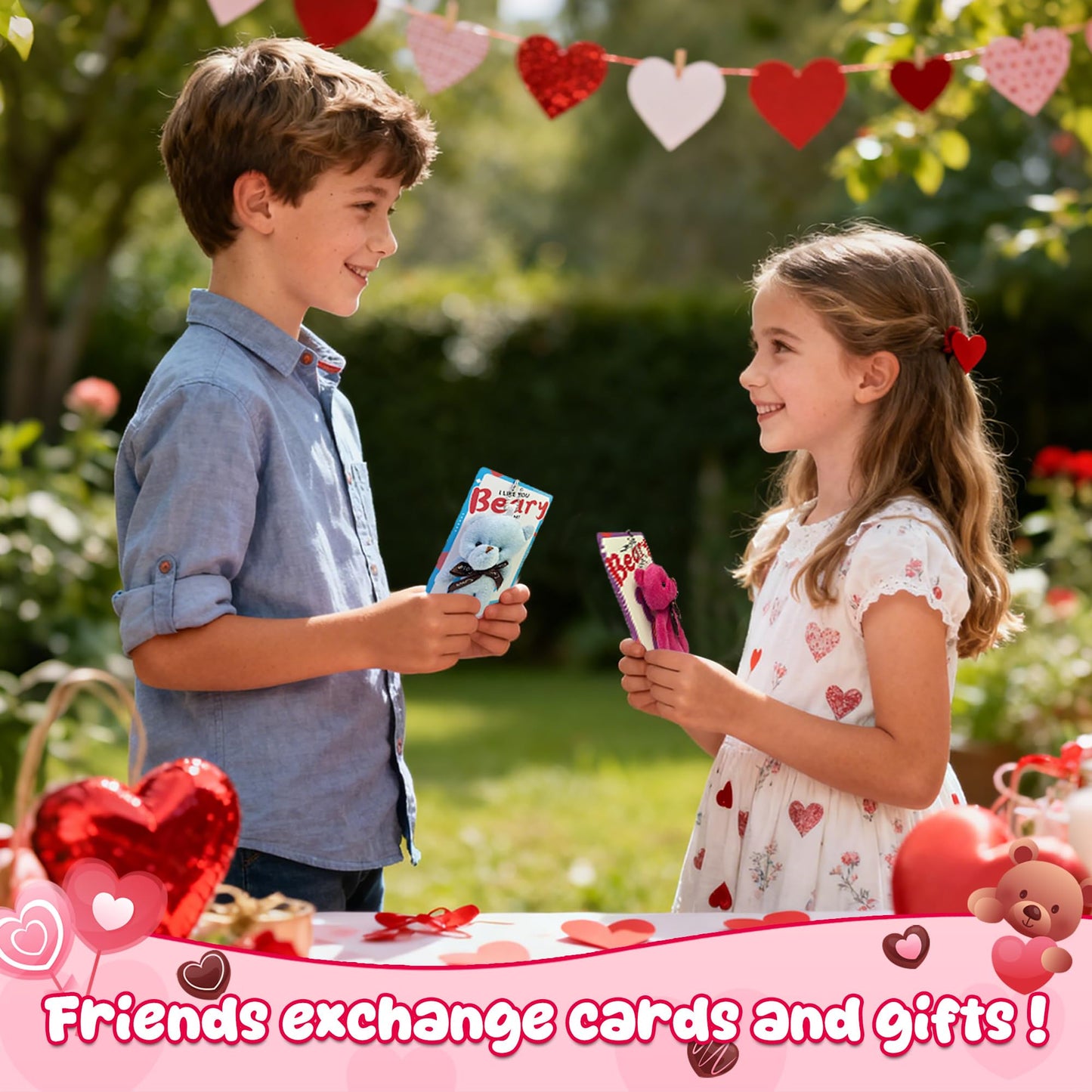 Artnedu 28-Pack Valentines Day Gifts for Kids with Cards – Classroom Exchange Toys & Party Favors