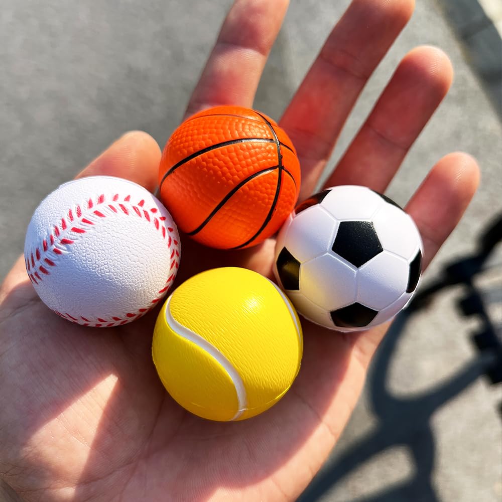Artnedu Valentines Day Gifts for Kids – 28 Pack with Cards and Sports Ball Toys for Classroom Exchanges