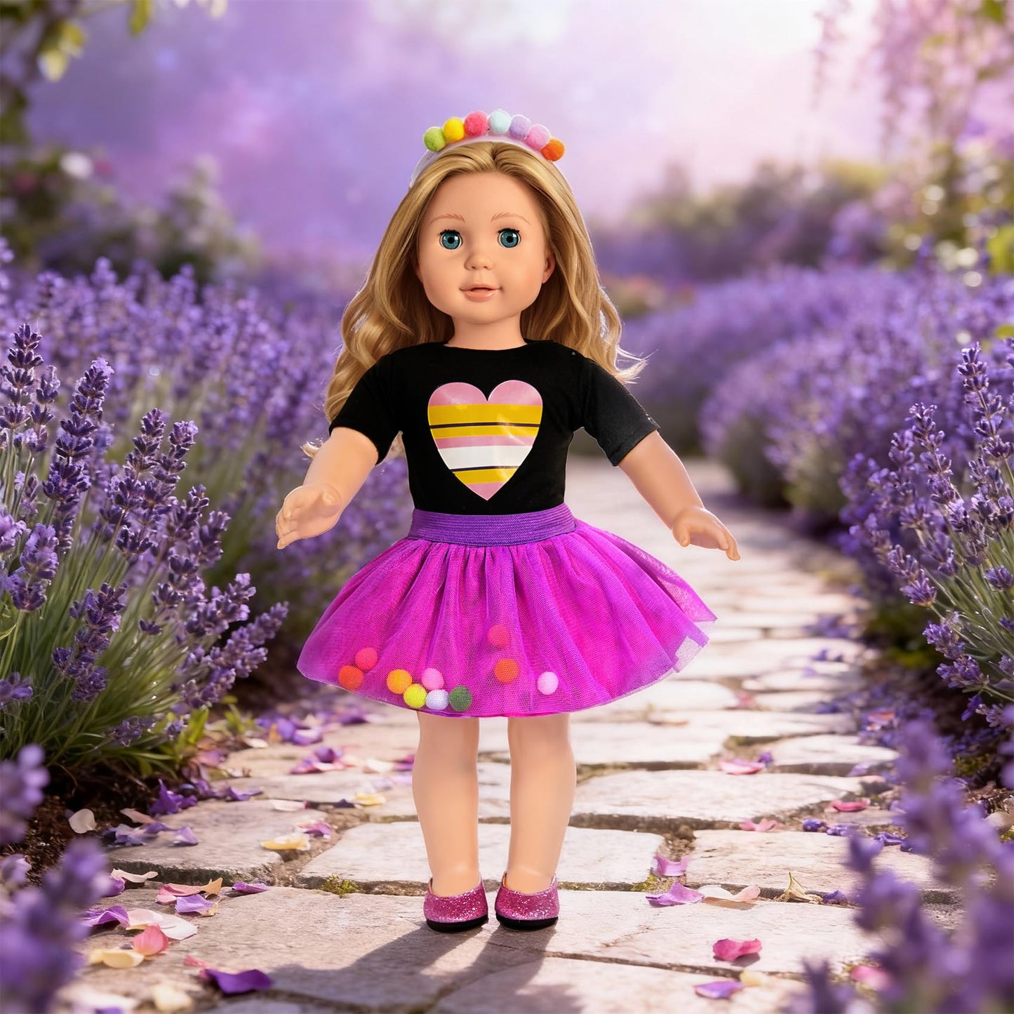 ARTST American 18-Inch Doll Clothes Set – 10 Outfits & Accessories for 18-Inch Dolls