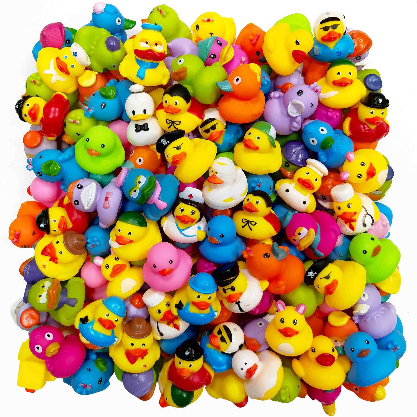 Arttyma Rubber Ducks in Bulk – Assorted 2-Inch Bath Toys for Jeep Ducking, Decor & Party Favors (50-Pack)
