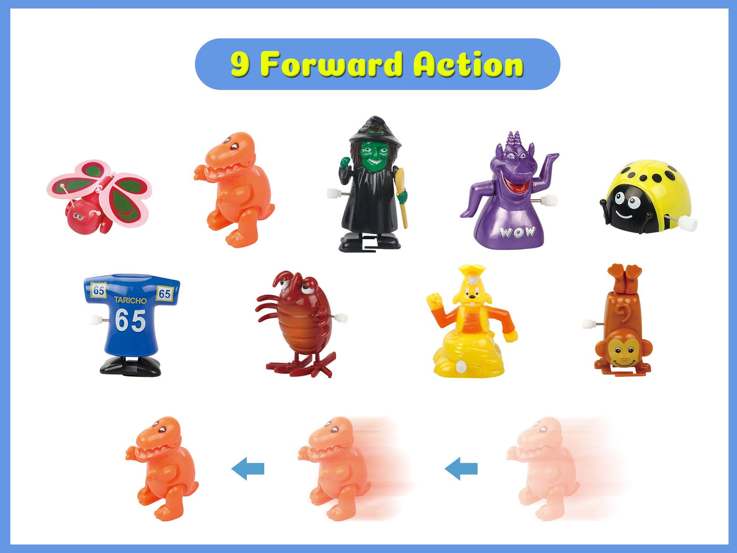 aruemp 28-Piece Assorted Wind-Up Toys for Kids | Clockwork Animals & Party Favors