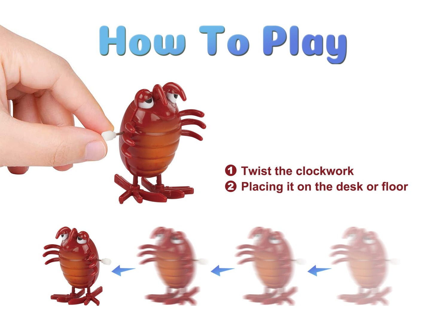 aruemp 28-Piece Assorted Wind-Up Toys for Kids | Clockwork Animals & Party Favors