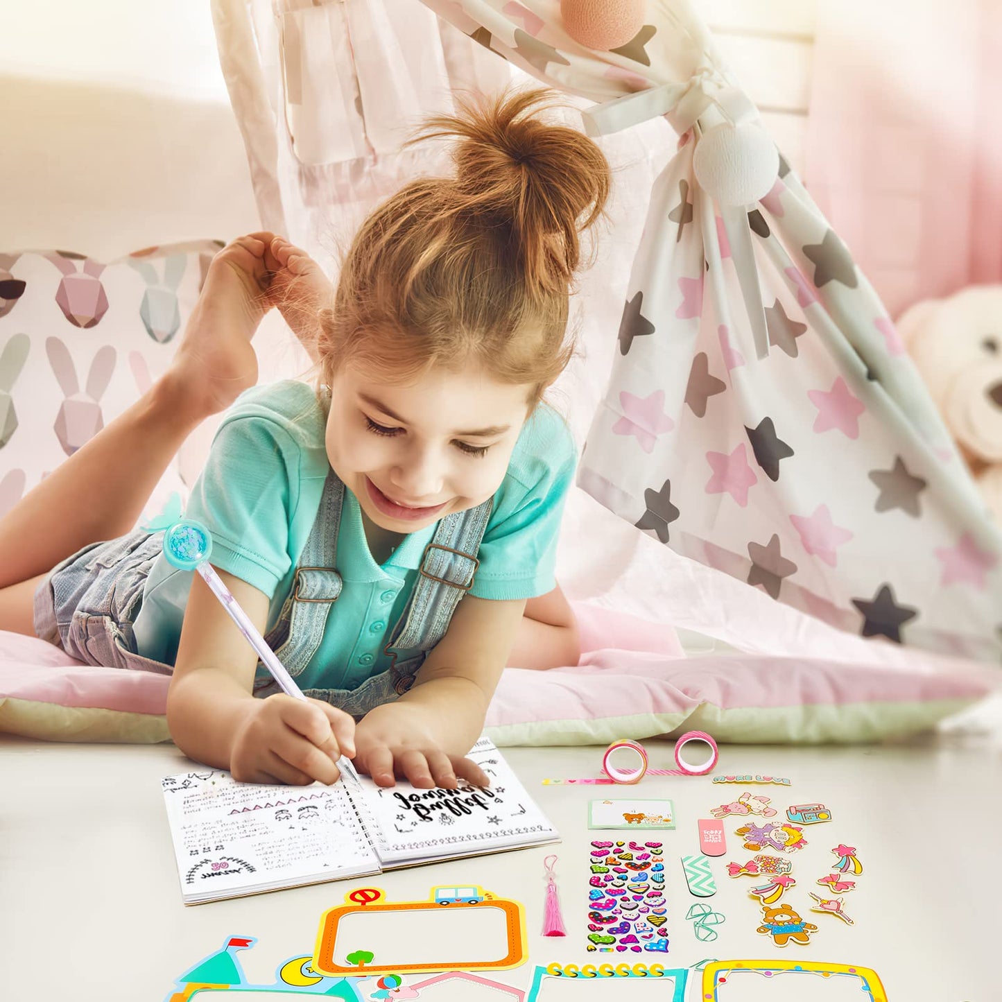 Arulis DIY Journal Kit for Girls – Creative Scrapbook & Planner Set (Ages 6+)