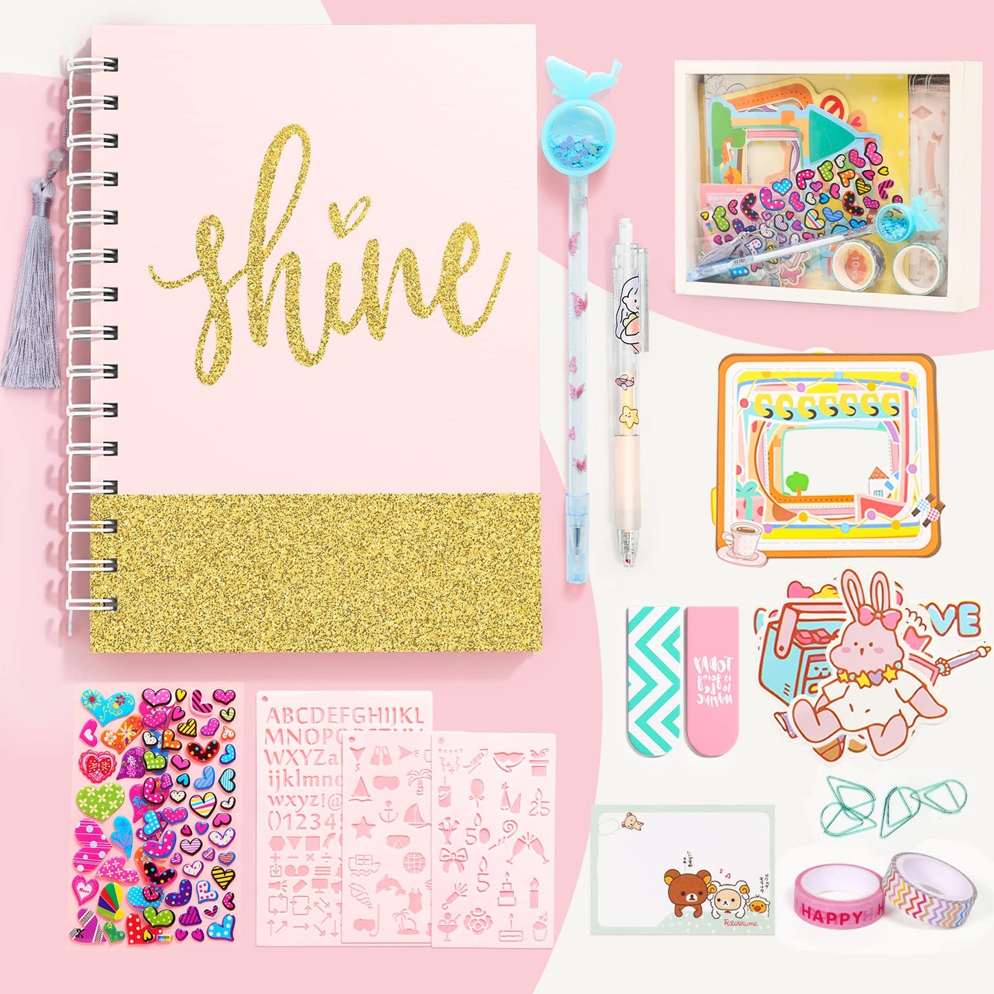 Arulis DIY Journal Kit for Girls – Creative Scrapbook & Planner Set (Ages 6+)