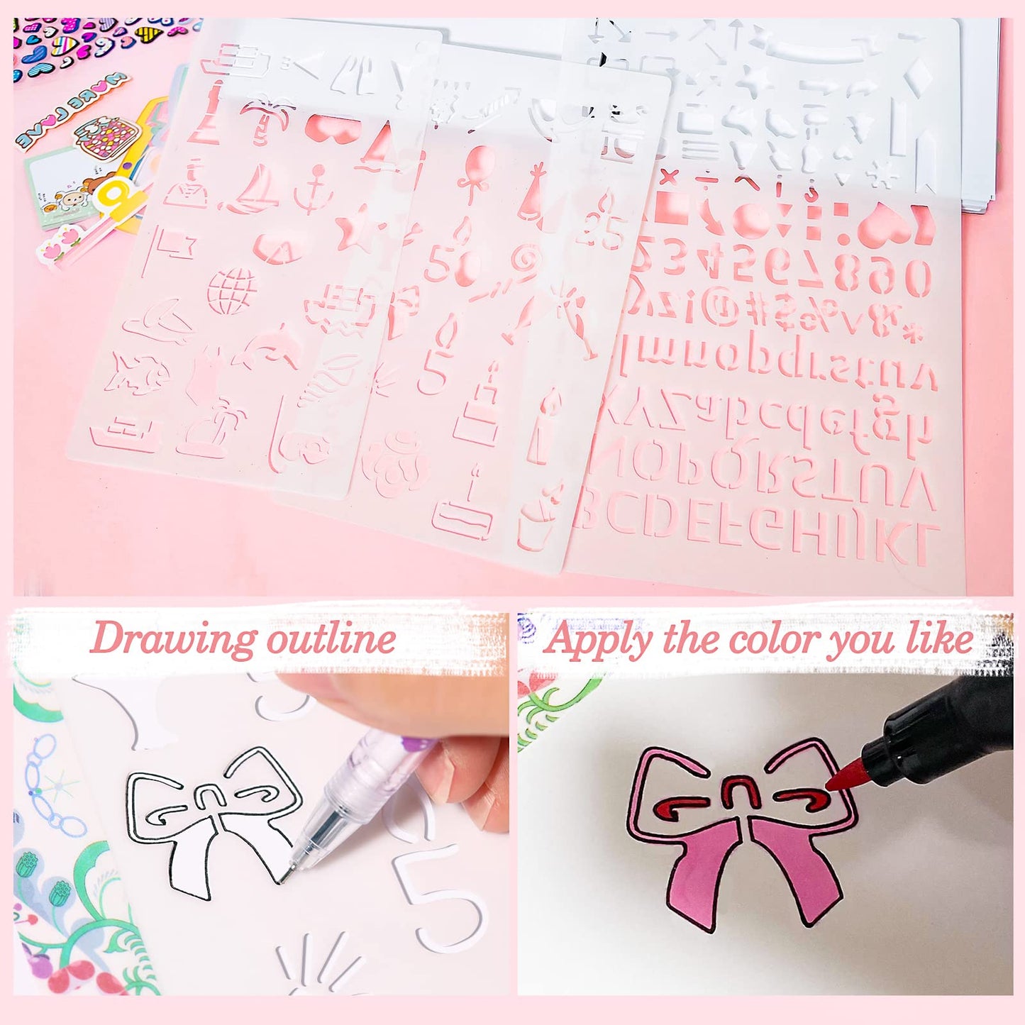 Arulis DIY Journal Kit for Girls – Creative Scrapbook & Planner Set (Ages 6+)