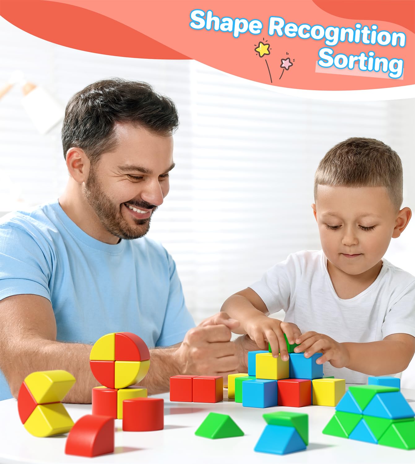 Asago Magnetic Blocks for Toddlers – 36-Piece Colorful Magnetic Building Set